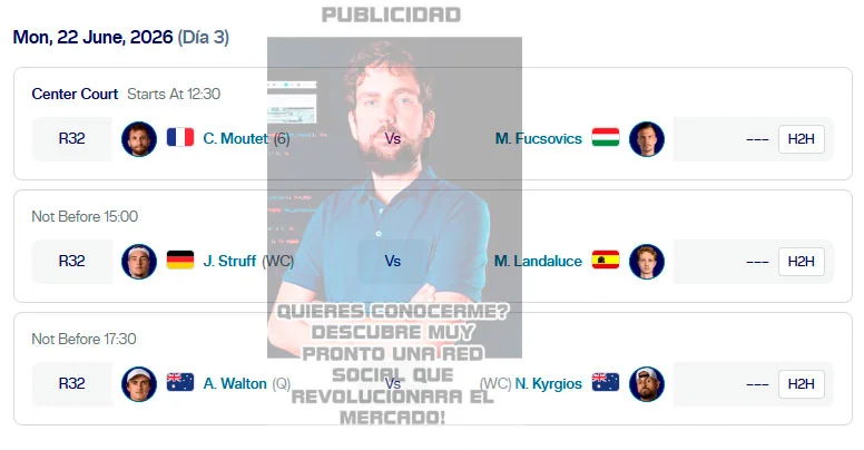 atp mallorca lunes22 junio 2026