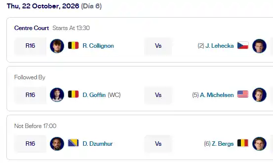 atp bruselas jueves22 octubre 2026