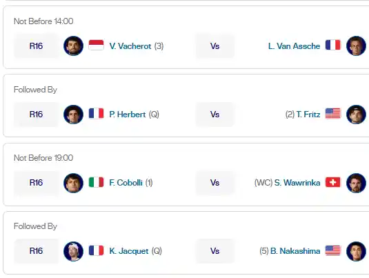atp lyon jueves22 octubre 2026 tiroalpalo